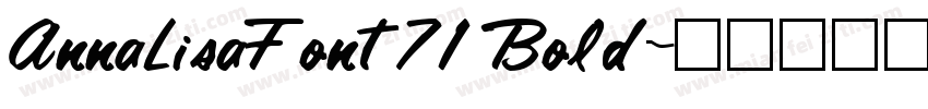 AnnaLisaFont71 Bold字体转换